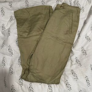 Sage green slacks Xs